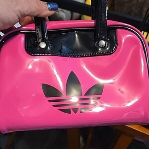 Adidas Black and Pink Mini Bag